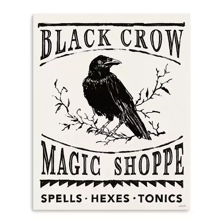 Halloween>Kirklands Home Black Crow Canvas Art Print