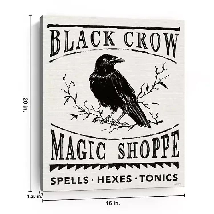 Halloween>Kirklands Home Black Crow Canvas Art Print