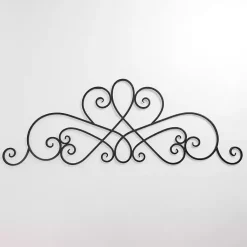 Kirklands Home Curved Scroll Wall Plaque Black Online