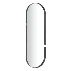Kirklands Home Black Cut Metal Gold Accents Oblong Wall Mirror Discount