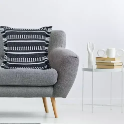 Pillows>Kirklands Home Black Dash Stripe Indoor/Outdoor Pillow