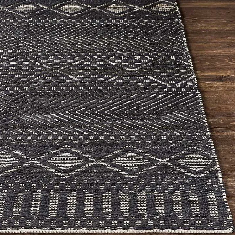 Kirklands Home Diamond Jute Area Rug, 8x10 Black Online