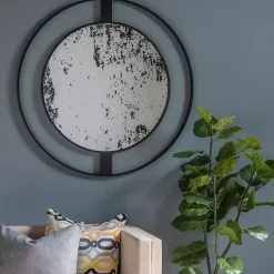 Kirklands Home Black Distressed Floating Wall Mirror Online