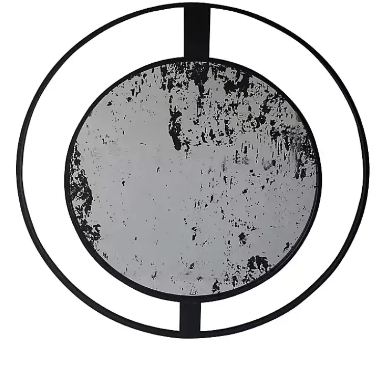 Kirklands Home Black Distressed Floating Wall Mirror Online