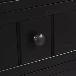 Kirklands Home 3-Drawer Winnie Accent Table Black New