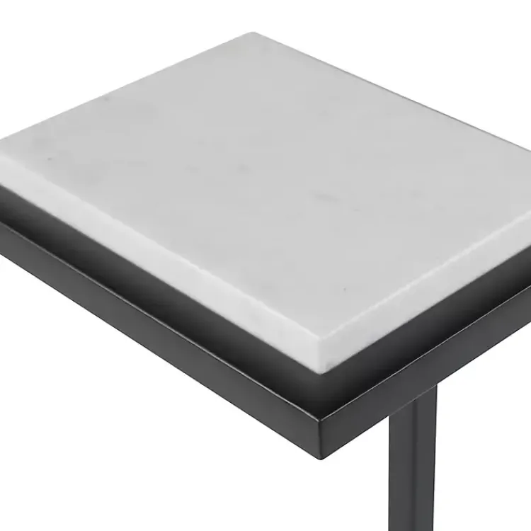 Kirklands Home Elevated Marble Accent Table Black Online