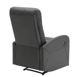 Kirklands Home Faux Leather Dormi Recliner Black New