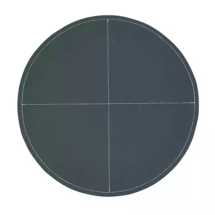 Kirklands Home Faux Leather Placemats, Set of 4 Black Online