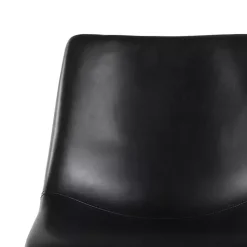Kirklands Home Faux Leather Scoop Dining Chairs, Set of 2 Black Online