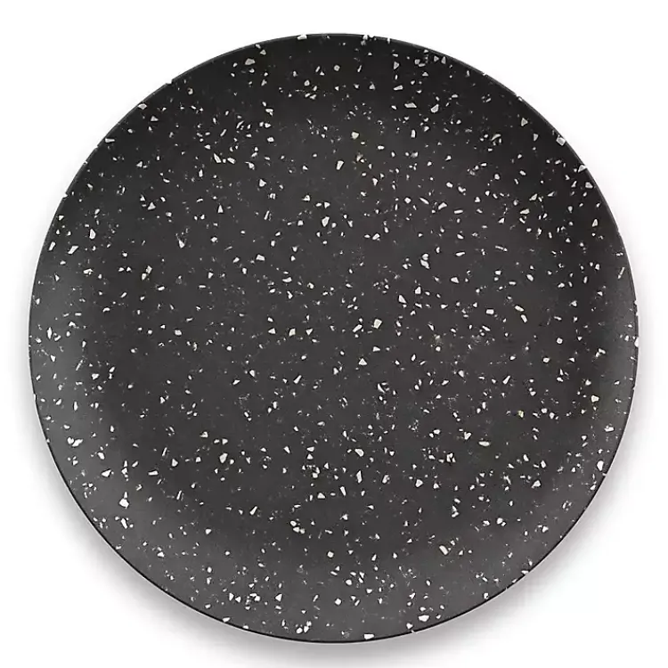 Kirklands Home Faye Melamine Dinner Plates, Set of 6 Black Best
