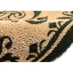 Kirklands Home Black Fleur De Lis Monogram G Doormat Sale