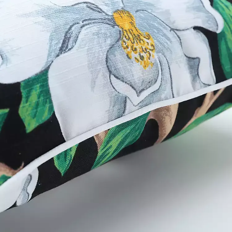 Kirklands Home Black Floral Blooms 2-pc. Outdoor Pillows Discount