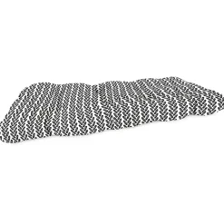 Kirklands Home French Edge Outdoor Wicker Settee Cushion Black Online