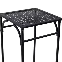 Kirklands Home Garden 3-pc. Plant Stand Set Black New