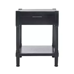Kirklands Home Geometrical Industrial Pull Accent Table Black Sale