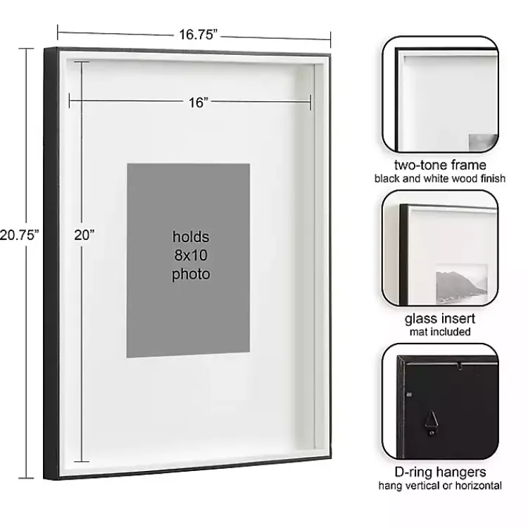 Kirklands Home Black Gibson 3-pc. Gallery Frame Set, 16x20 in. Sale