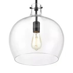 Kirklands Home Black Glass Globe Pendant Light Best