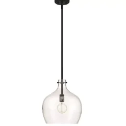 Kirklands Home Black Glass Globe Pendant Light Best