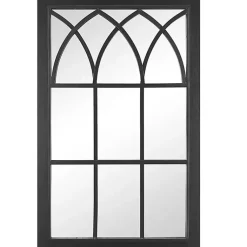 Kirklands Home Grandview Arched Frame Mirror Black New