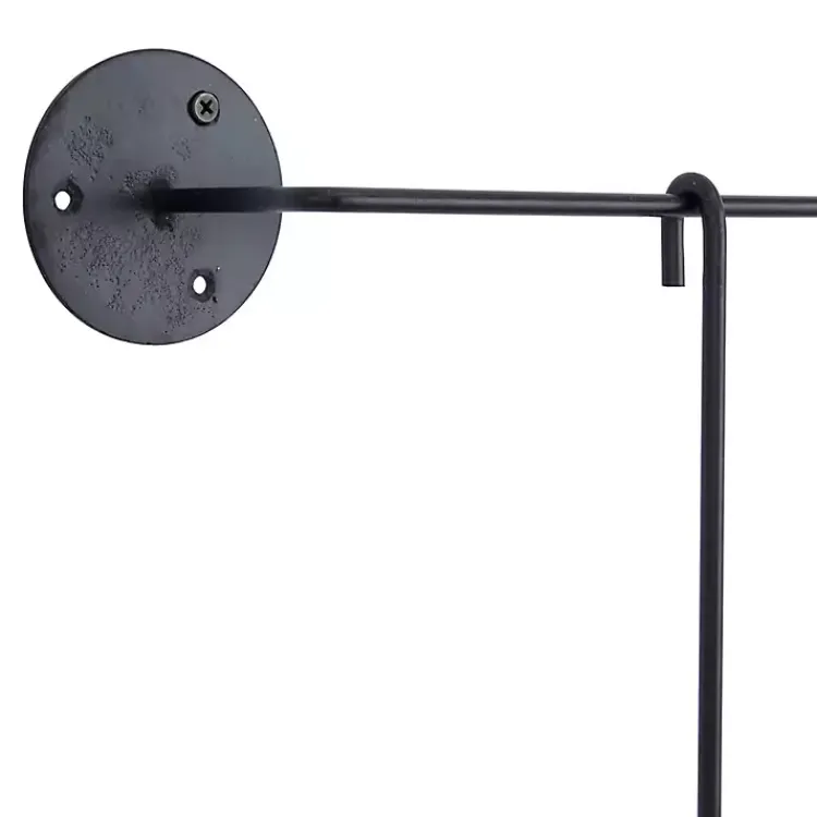 Sconces>Kirklands Home Hanging Glass Votive Wall Plaque Black