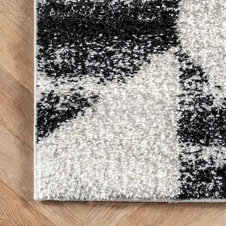 Kirklands Home Black Herringbone Shag Area Rug, 9x12 Discount