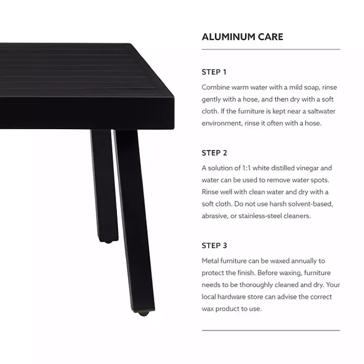 Kirklands Home Holland Outdoor Coffee Table Black Hot