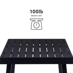 Kirklands Home Holland Outdoor Coffee Table Black Hot