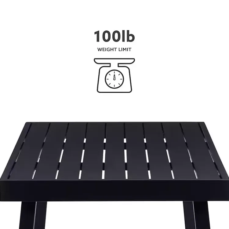 Kirklands Home Holland Outdoor Coffee Table Black Hot