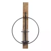 Sconces>Kirklands Home Black Hoop Glass Sleeve Wall Sconce, 28 in.