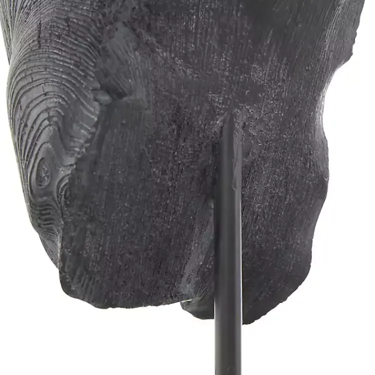 Statues & Figurines>Kirklands Home Horse Head Resin Statue Black