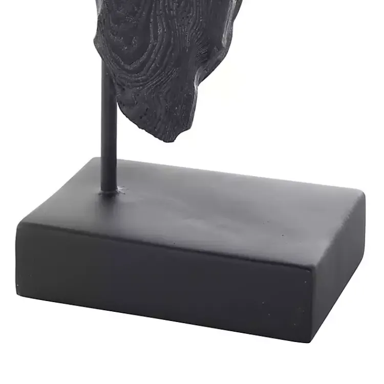 Statues & Figurines>Kirklands Home Horse Head Resin Statue Black