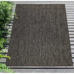 Kirklands Home Intertwine Indoor/Outdoor Area Rug, 4x7 Black Outlet