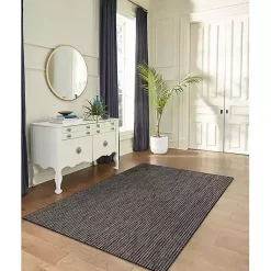 Kirklands Home Intertwine Indoor/Outdoor Area Rug, 7x9 Black Hot