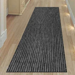 Kirklands Home Intertwine Indoor/Outdoor Runner Black