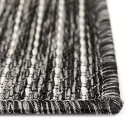 Kirklands Home Intertwined Santal Outdoor Area Rug, 6x9 Black Sale