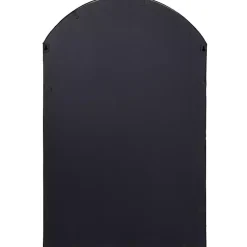 Kirklands Home Black Iron Arched Windowpane Mirror Discount
