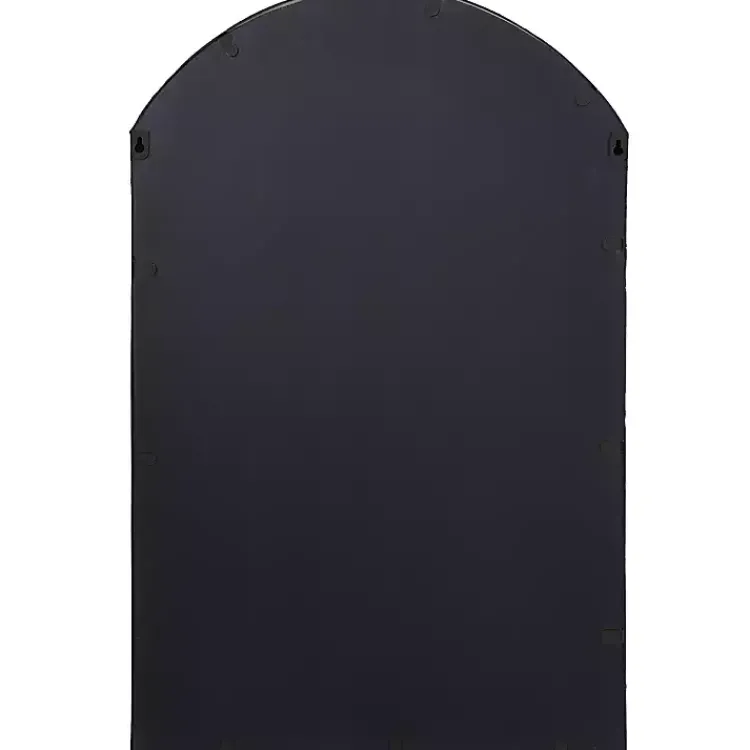 Kirklands Home Black Iron Arched Windowpane Mirror Discount
