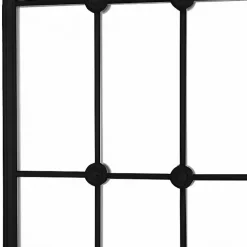 Kirklands Home Black Iron Arched Windowpane Mirror Discount