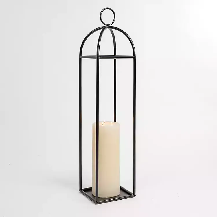 Lanterns>Kirklands Home Iron Carlisle Lantern, 38 in. Black