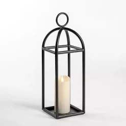 Lanterns>Kirklands Home Iron Carlisle Lantern, 19 in. Black