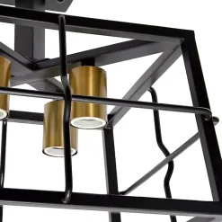 Kirklands Home Ironhouse Flush Mount Light Black New