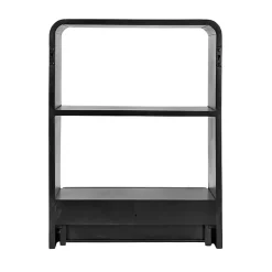 Kirklands Home Kato Single Drawer Wall Shelf Black Clearance