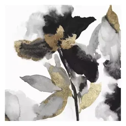 Kirklands Home Black Leaves II Giclee Canvas Art Print, 30x30 in. Discount