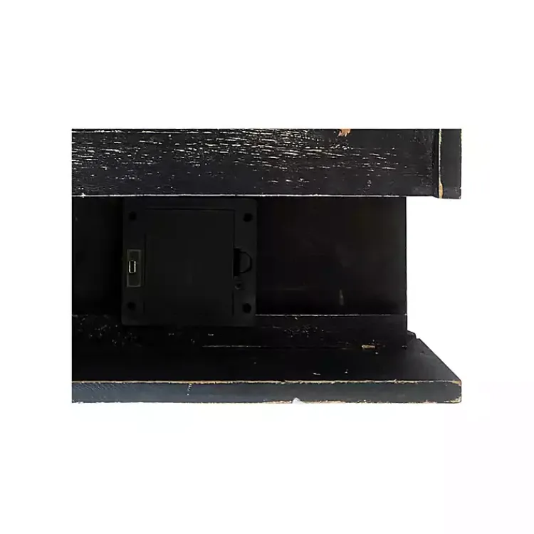 Kirklands Home Black LED Floating Shelf with Remote, 7 in. Hot