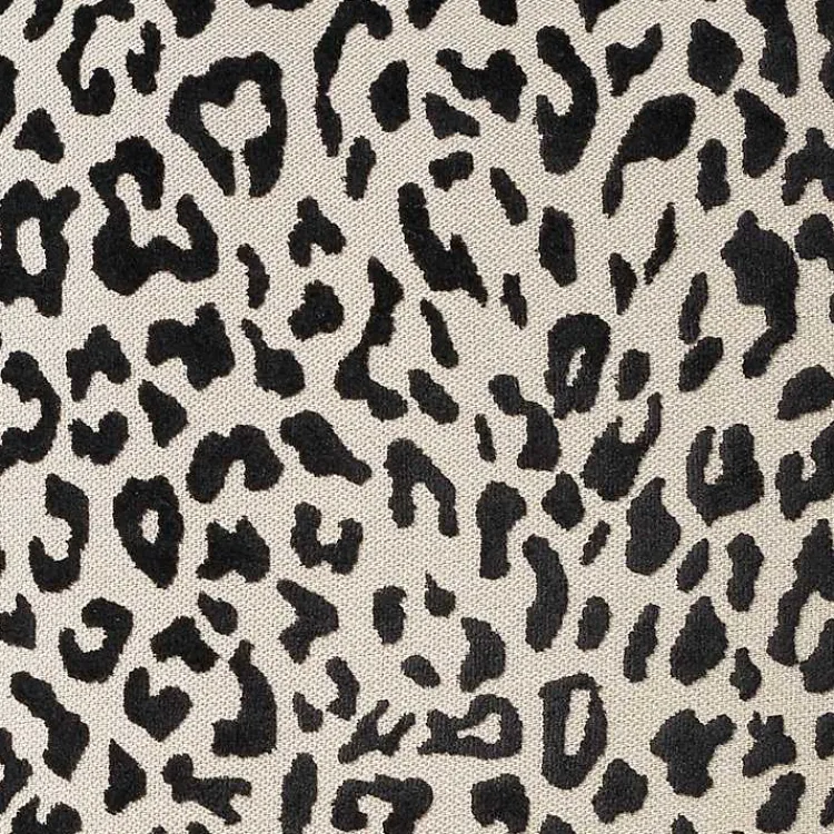 Pillows>Kirklands Home Black Leopard Jacquard Pillow