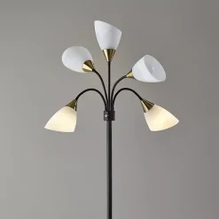 Kirklands Home Black 5-Light Adjustable Tree Floor Lamp Outlet