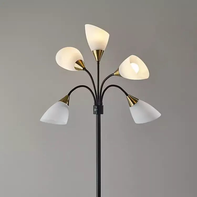 Kirklands Home Black 5-Light Adjustable Tree Floor Lamp Outlet