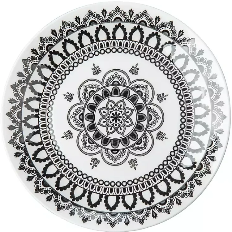 Kirklands Home Black Lila Patterned 12-pc. Dinnerware Set Online