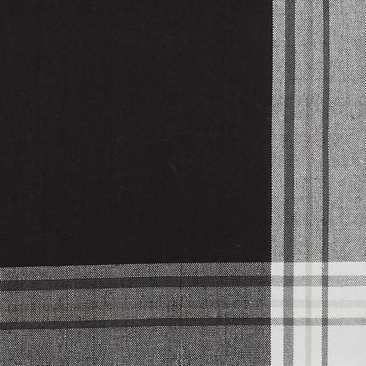Kirklands Home Black Long Stripe Bordered Table Runner, 72 in. Discount