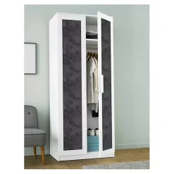 Kirklands Home Marble Peel & Stick Wallpaper Black Discount
